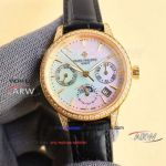 New replica TW factory Patek Philippe gold diamond bezel white mother-of-pearl watch (1)_th.jpg